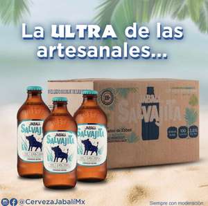 SAMS club: 12 cervezas ULTRA Jabalí Salvajita de 330ml c/u en $101