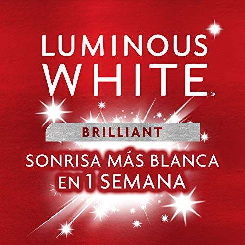 Amazon: Colgate, Pasta Dental Blanqueadora, Luminous White Brilliant, 2 piezas 75ml, Total 150 ml | Planea y Ahorra, envío gratis con Prime