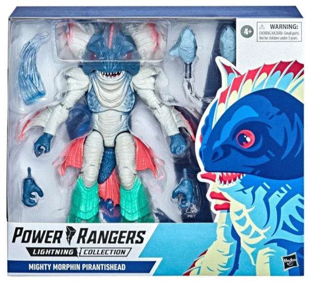 Walmart: Figura Mighty Morphin Pirantishead Hasbro Power Rangers 7 pulgadas