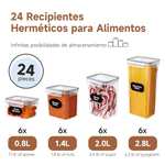 AMAZON Recipientes Herméticos para Almacenar Alimentos - 24 Piezas