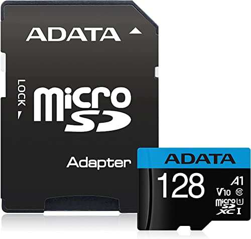 Amazon: Micro SD Adata 128 GB. Clase 10