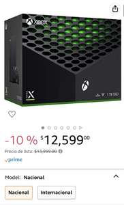 Amazon: Xbox Series x (con 30% de bonificacion banorte)