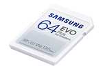 Amazon: Tarjeta SD Samsung 64 GB 130 MB/s, Full HD y 4K UHD, UHS-I, U1, V10 (MB-SC64K/AM)