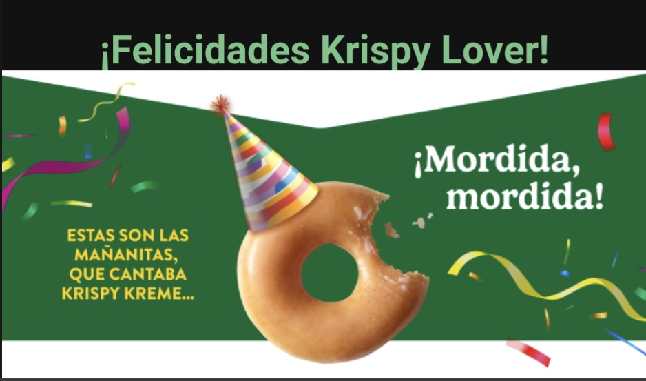 Krispy Kreme: Media Docena Glaseada Original de REGALO en tu cumpleaños