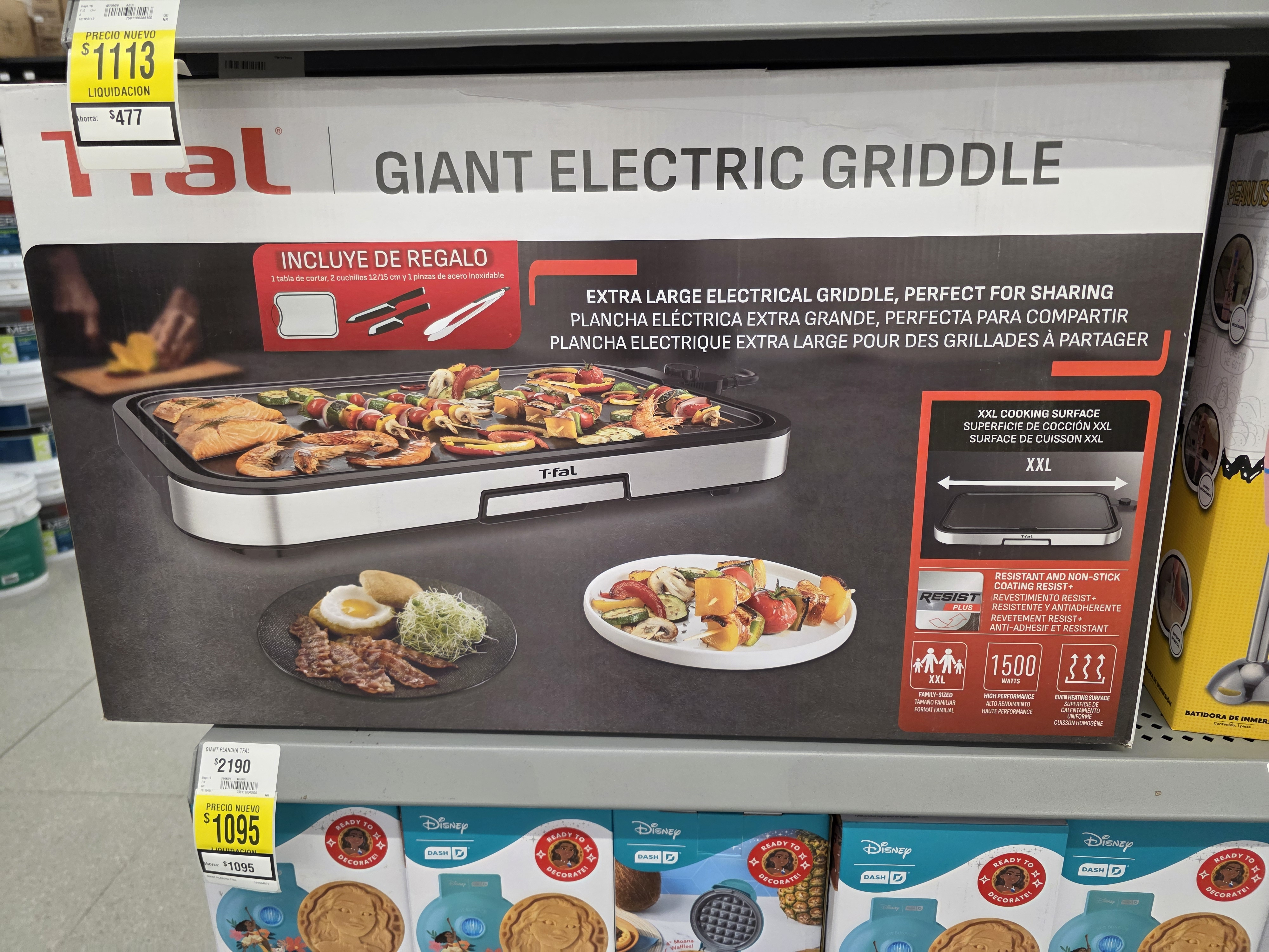 Parrilla eléctrica TFal Walmart