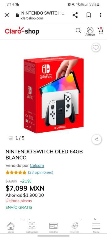 Claro Shop: Nintendo switch oled