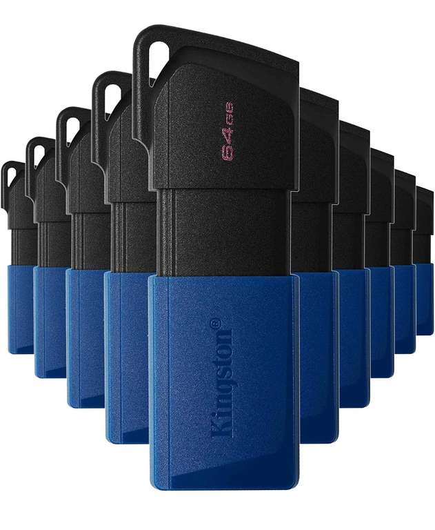 Amazon: Kit de 10 Memorias USB Flash Kingston EXODIA M, 64GB, USB 3.2'