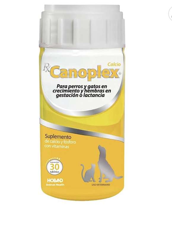 Amazon: Holland Canoplex AD3 Suplemento Vitaminas para Perro y Gato, 30 Tabletas | Envío prime