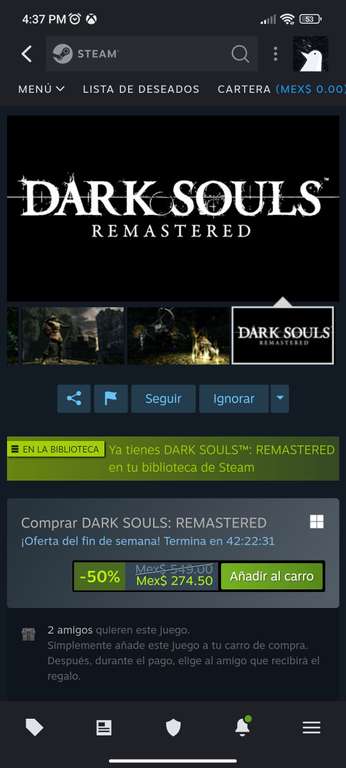 Steam: Dark Souls Remastered