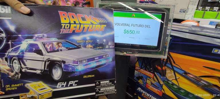 Bodega Aurrera: Playmobil DeLorean volver al futuro