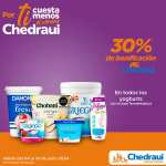 Chedraui: 30% de descuento/bonificación en todo el yoghurt