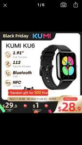 AliExpress: Smartwatch Kumi KU6