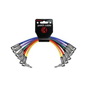 Amazon: Kirlin Cable IP6-243PN-01 - Cable de conexión de color de 1 pie (1/4") (6 cables)