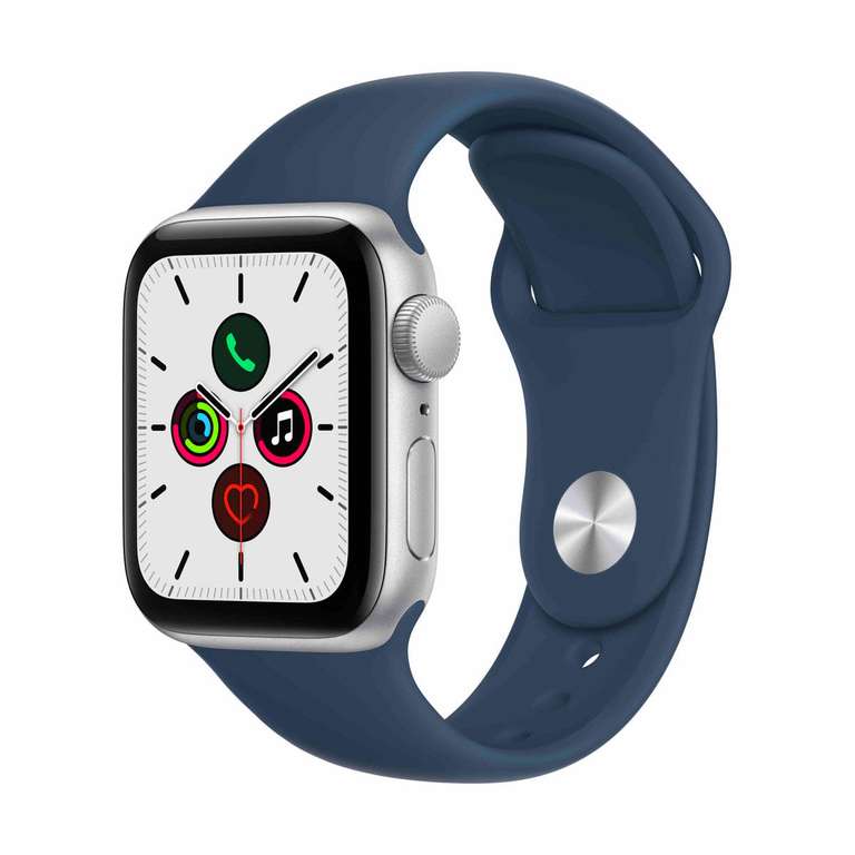 Doto: Apple Watch SE 1ra Gen 40mm Caja de Aluminio Plata - Correa Azul
