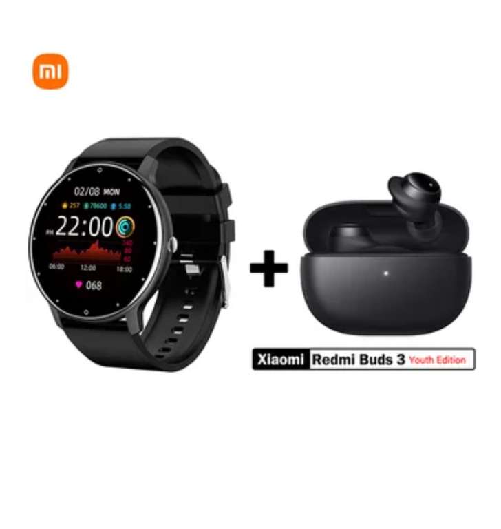 Linio: Smartwatch ZL02 + Redmi Buds 3 Lite