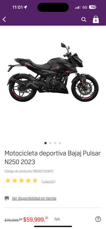 Suburbia: Motocicleta Bajaj Pulsar N250 2023