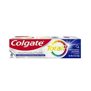 Amazon - Colgate - Pasta Dental Colgate Total Professional Whitening 125 ML (comprando 10 con planea y cancela) Prime