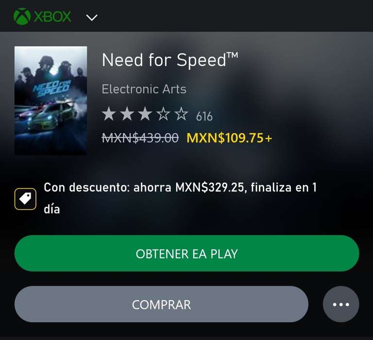 Xbox: Need For Speed