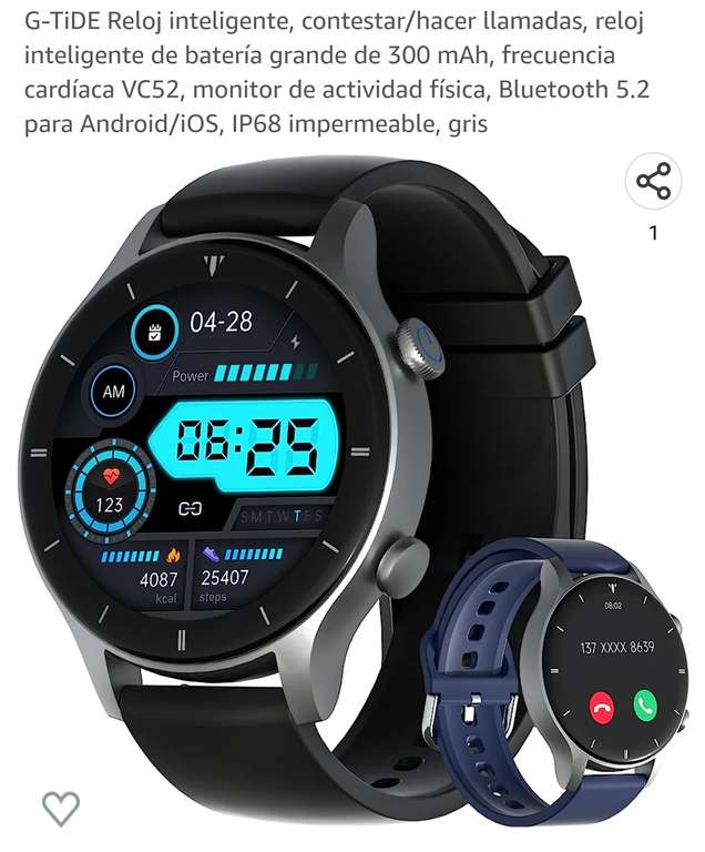 Amazon: Smartwatch G-tide r1
