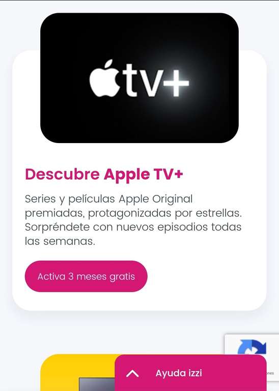 3 meses gratis de Apple tv con izzi