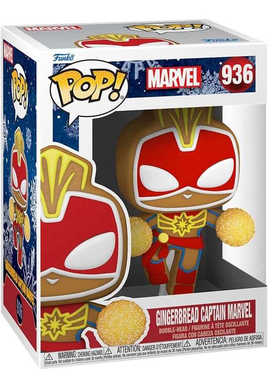 Amazon: Funko Pop! Marvel: Gingerbread Captain Marvel | envío gratis con Prime