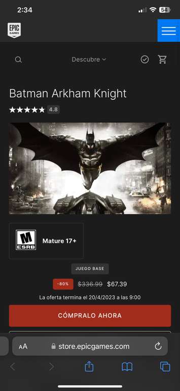 Batman Arkham Knight PC (Epic Games)