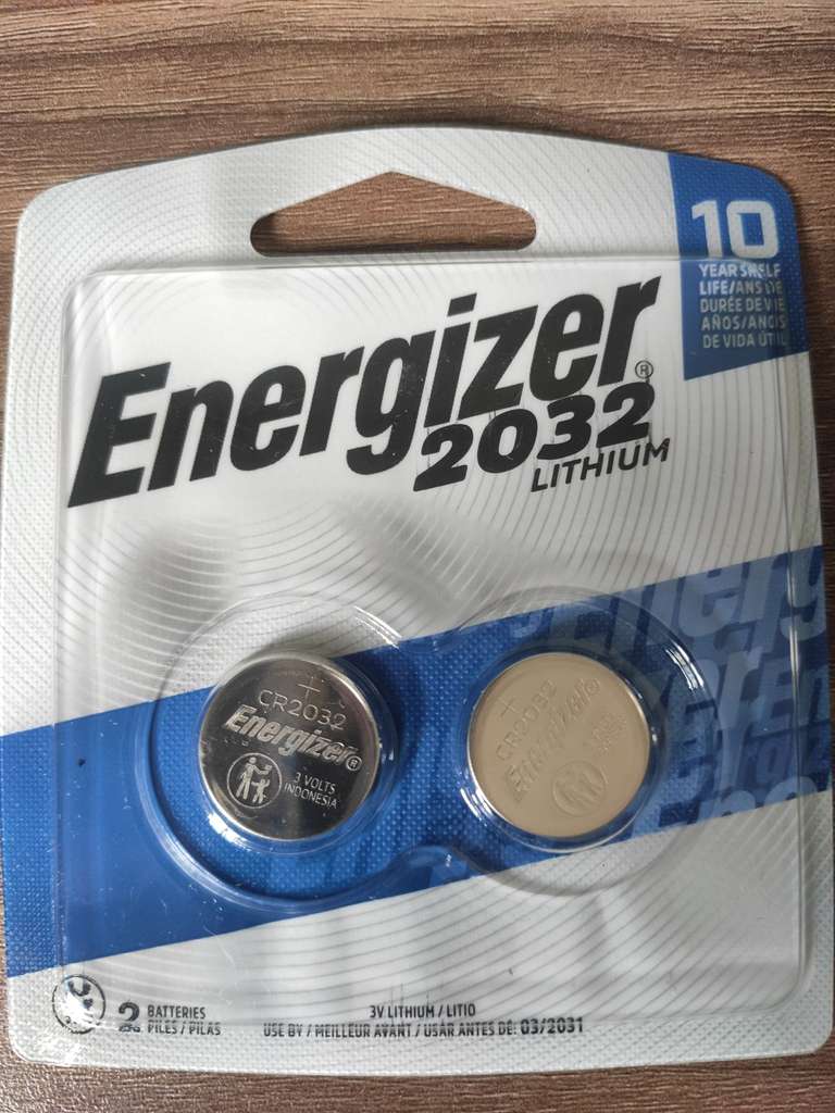 Walmart: Pila de Lithium Energizer 2032 con 2 piezas