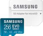 Amazon: SAMSUNG EVO Select Plus 256GB - Tarjeta de memoria micro SD + Adaptador