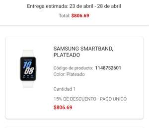 Liverpool: Samsung galaxy fit 3 | $806 con POCKETMENOS5 desde la app siendo primera compra