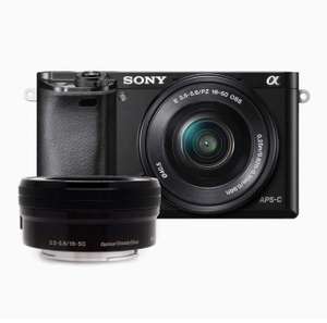 Amazon: Sony Cámara Alpha ILCE-6000L Mirrorless lente 16-50mm. (Banorte)