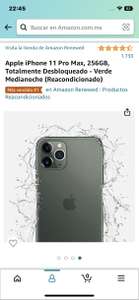 Amazon: iPhone 11 Pro Max 256 GB (Reacondicionado)