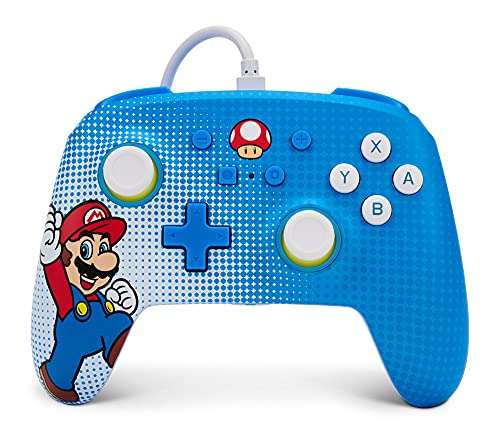 Amazon Mx: PowerA Control Mejorado Alámbrico para Nintendo Switch - Mario Pop Art, c/entrada para micro