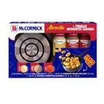 Amazon: Kit de especias McCormick Sal con Ajo 125 g + Pimienta Negra Molida 64 g + Paprika Pimentón Español 47 g + Olla de regalo