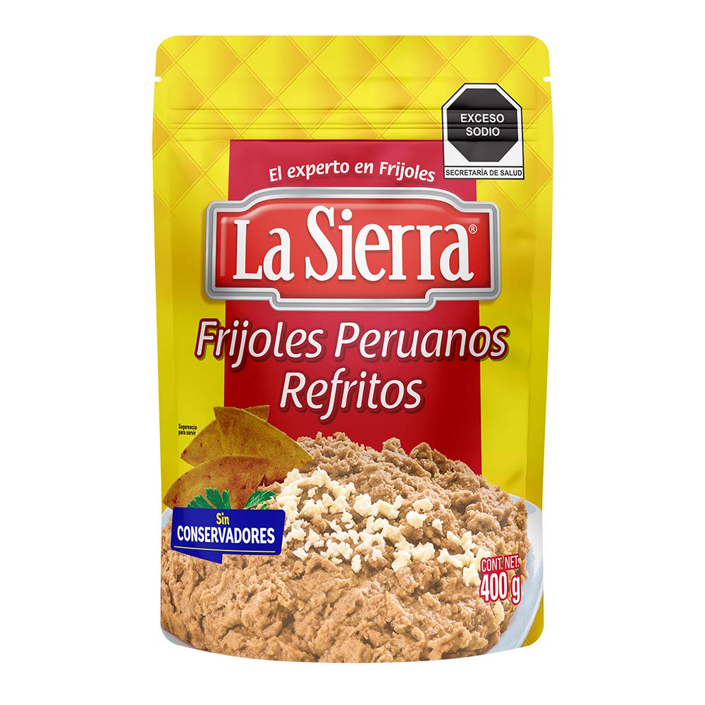 AMAZON: La sierra REFRITO PERUANO POUCH 400GR, Frijol, 400 gramos