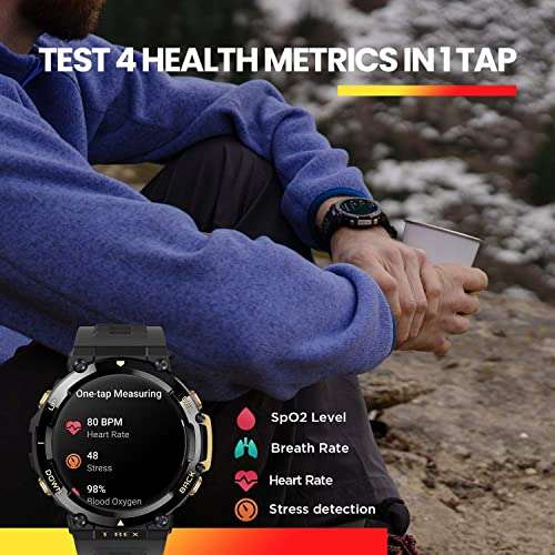 Amazon: Amazfit T-Rex 2, Smartwatch con GPS, Autonomía 24 Días, Pantalla AMOLED HD, 158 Modos Deportivos - Negro