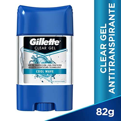 Amazon: Gillette Clear Gel Cool Wave- Antitranspirante en gel, 82 g