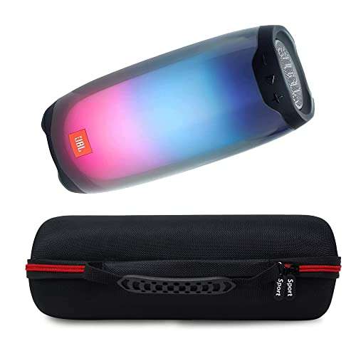Amazon: JBL Pulse 4 - Altavoz Bluetooth portátil impermeable con LED de 360 colores y estuche de viaje rígido