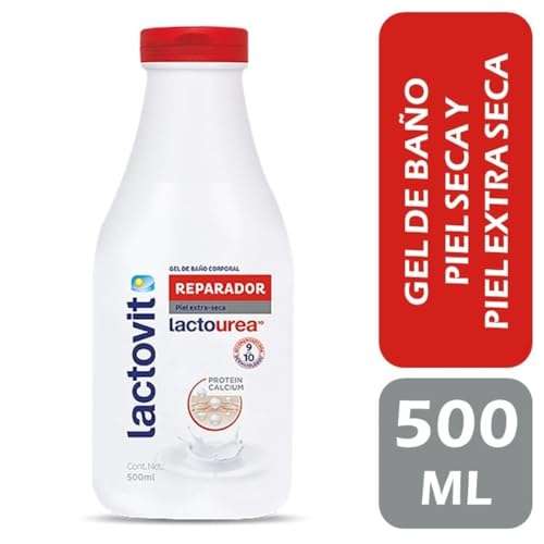 Amazon: Lactovit - Gel de Baño Lactourea Ultra Hidratante - Con Ácido Láctico & Urea Pura - 500mL - Planea & Ahorra