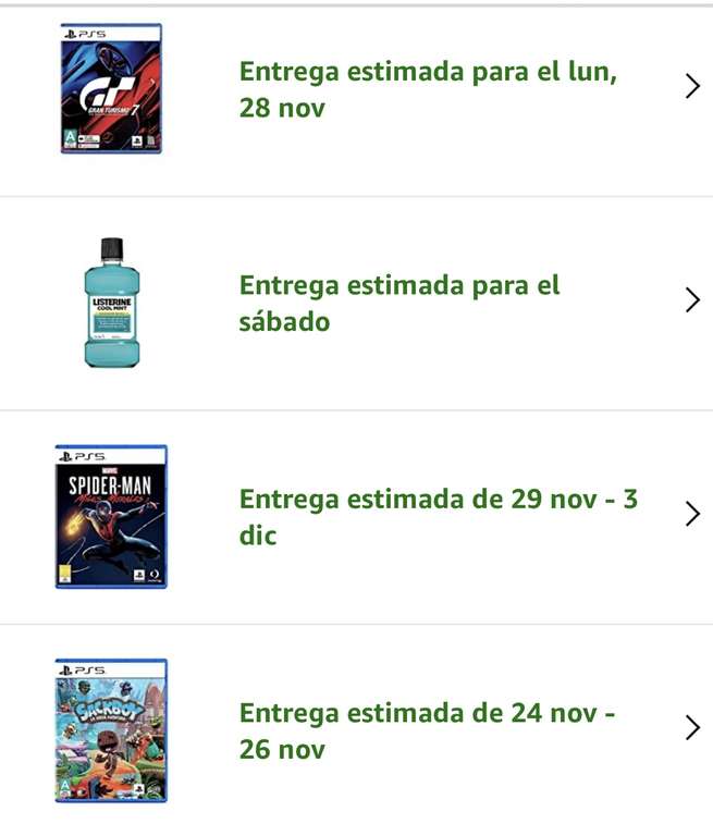 Amazon: Combo juegos PS5 y listerine 1L