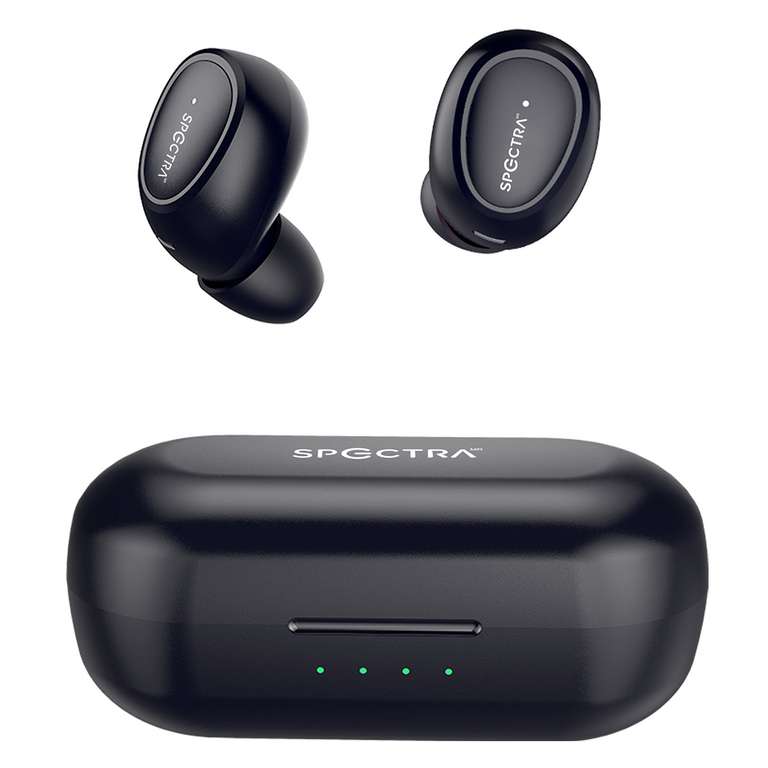 Office Depot: Audífonos Bluetooth Spectra T6C / In ear / Inalámbricos / True Wireless / Negro