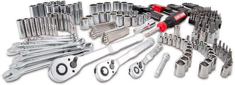 Amazon: Craftsman Juego de herramientas mecánicas, 230 piezas con 3 cajones, enchufes, barras de extensión, llaves