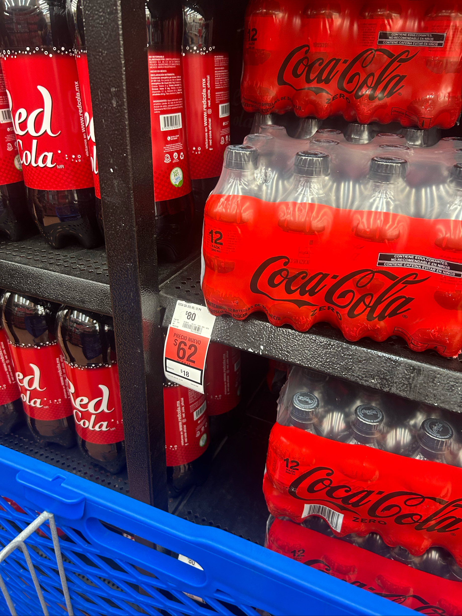 Walmart Echegaray: 12 Pack Coca-Cola Zero | 1 Sobre de Frijoles Isadora por cada 24 Cocas
