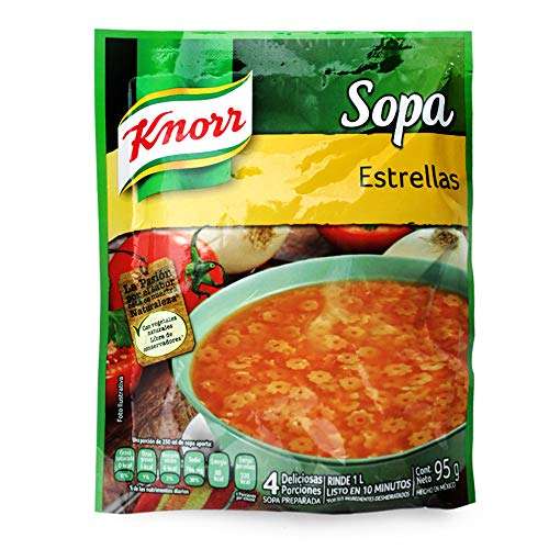 Amazon: Knorr Sopa Instantánea de Estrellitas Sobre, 95 g