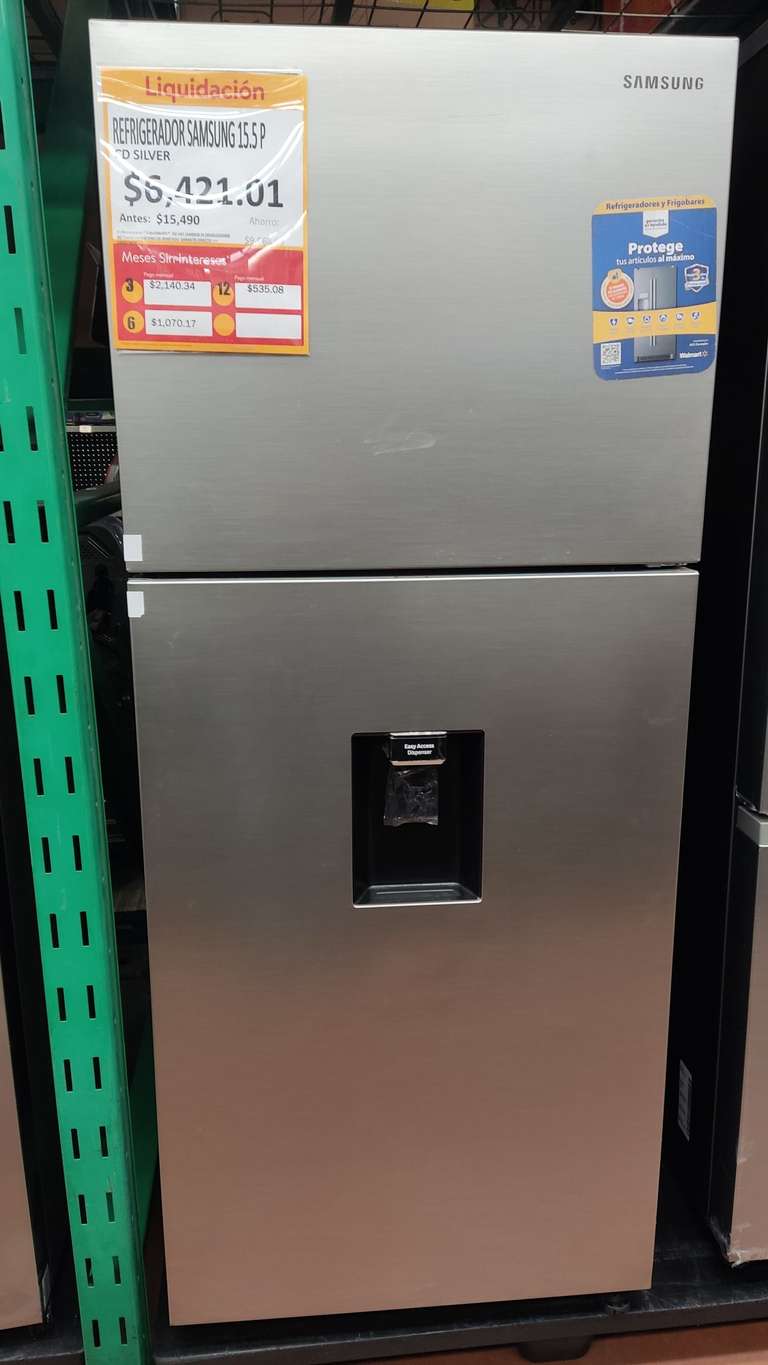 Refrigerador Samsung 15.5 Walmart zona esmeralda