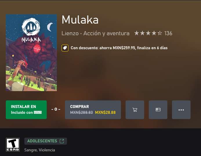 Xbox Store MX - Mulaka (Digital)