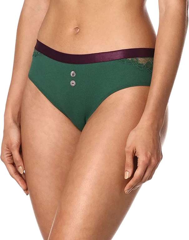 Amazon: Ilusión Panties Panty Corte francés 1289 para Mujer color verde tallas M G y XL