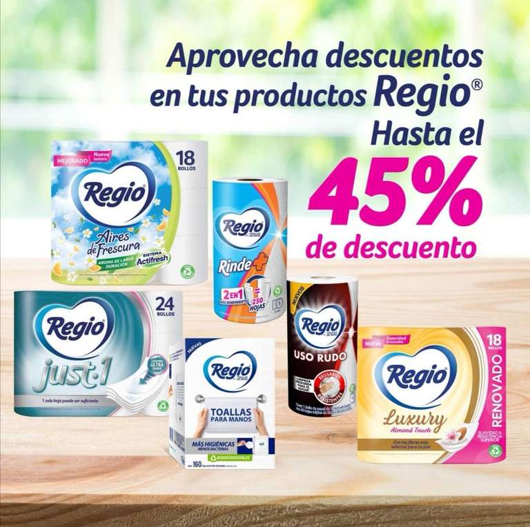 Walmart: Hasta 45% de descuento en productos Regio seleccionados