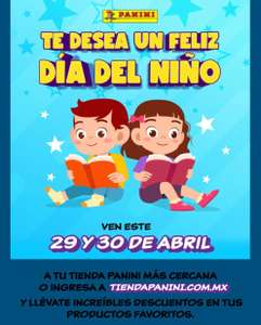 Panini Día del niño: 30% de descuento en tienda física y en línea (29 y 30 de abril)