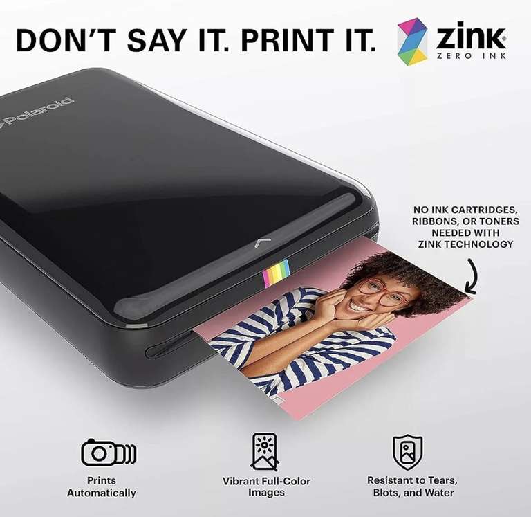 Amazon: Zink - Papel fotográfico instantáneo de alta calidad de 2 x 3 pulgadas (paquete de 50)