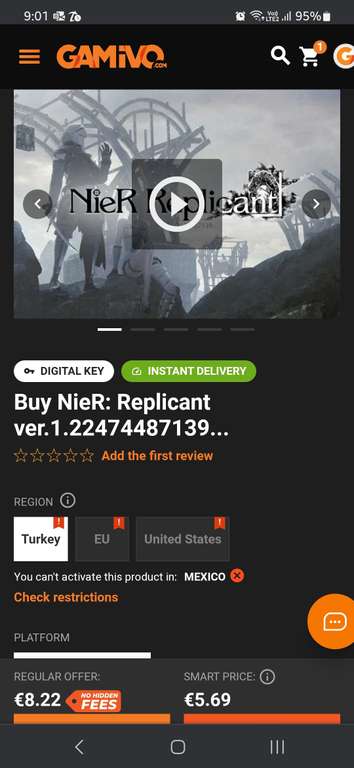 Gamivo | Buy NieR: Replicant ver.1.22474487139 para xbox one (Turquía)